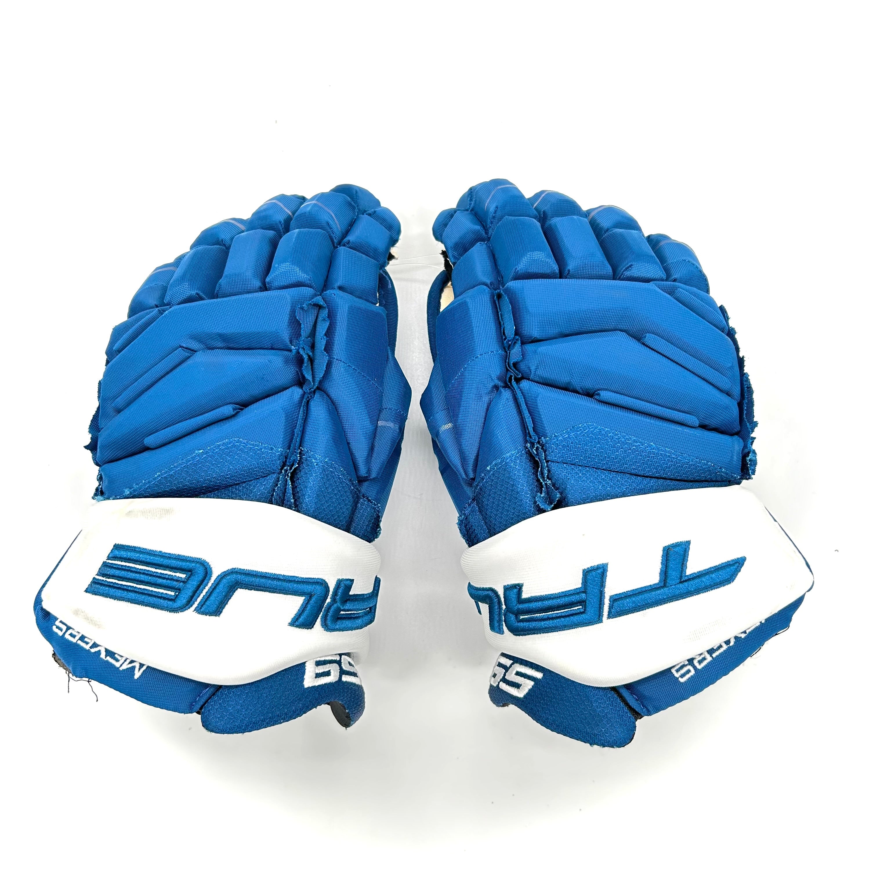 True Catalyst 9X - Gant d'occasion NHL Pro Stock - Colorado Avalanche (bleu)